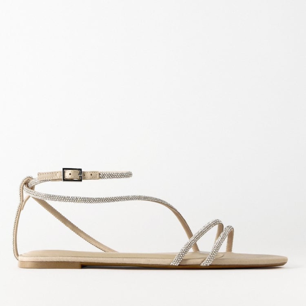 Zara Strappy Crystal Sandals